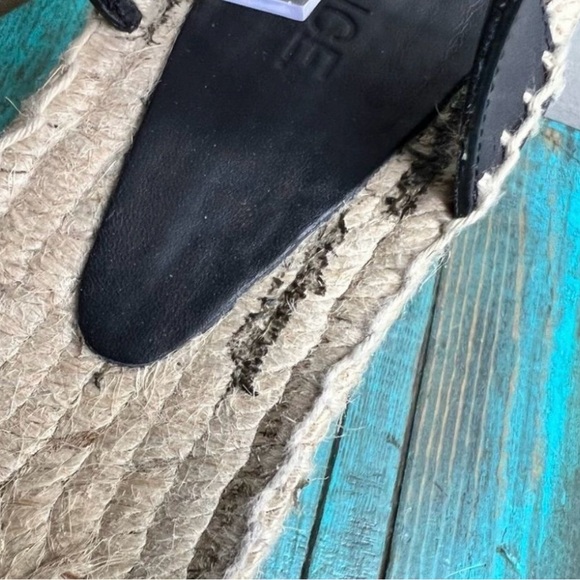 VINCE  Abby Platform Espadrille Sandal, Black Size 9 - Picture 4 of 4